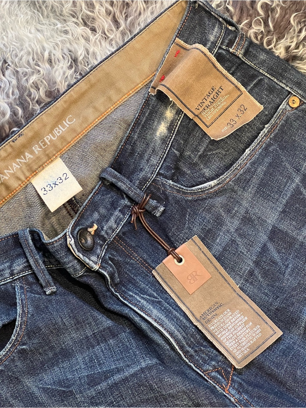 Banana Republic Men's Slim Straight Jeans in Dark Indigo